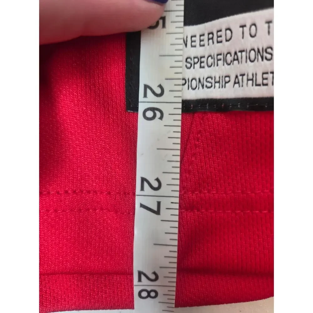Nike Dri-FIT Women’s Small Red Gray V-Neck Short Sleeve Soccer Shirt